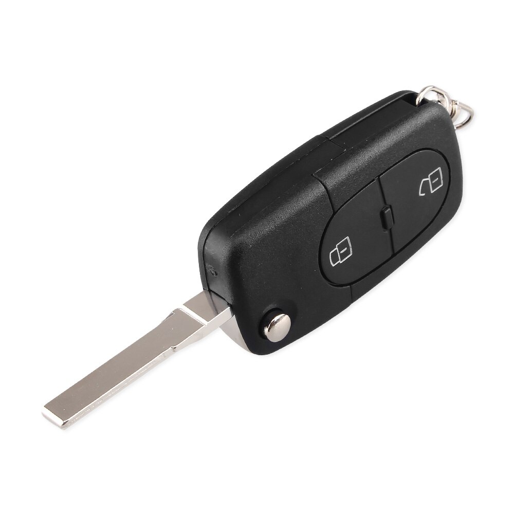 2/3/4 Button Flip Car Key Shell For Audi A2 A3 A4 A6 TT Quattro Old Models Folding Remote Key Case CR1620 Battery Holder