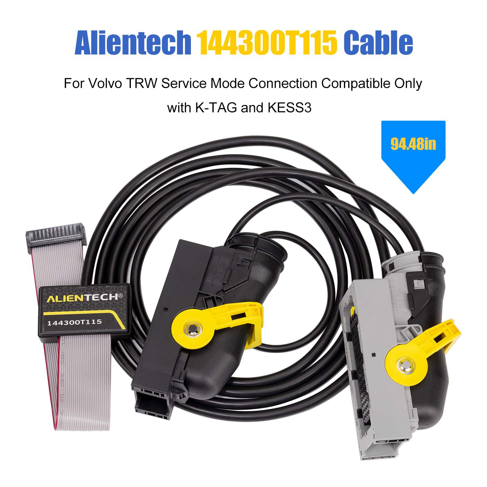 Alientech 144300T115 Cable for Volvo TRW Service Mode connection work with Alientech KESS V3 KESS3