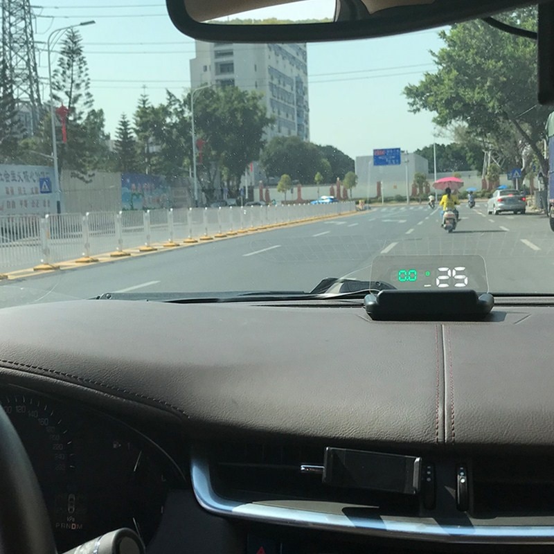 C500 OBD2 Hud Head-Up Display With Mirror Projection Digital Car Speed Projector On-Board Computer Fuel Mileage