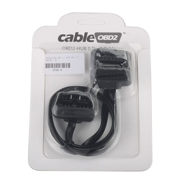 obd2 OBD Cable to HUB 9Pin T Cable for ELM327/ad-blue-OBD2/NitroOBD2/EcoOBD2/GPS/Navigation Devices