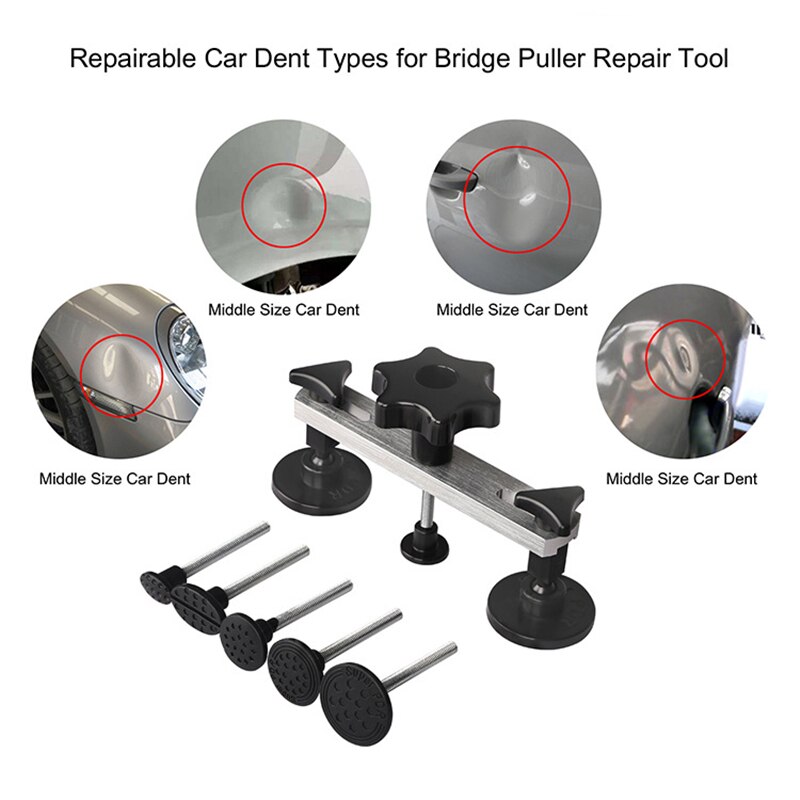 Aluminum Alloy Car Dent Repair Tools Dent Repair Kit Automotive Paintless Car Body Dent Removal Kits for Vehicle Car Auto