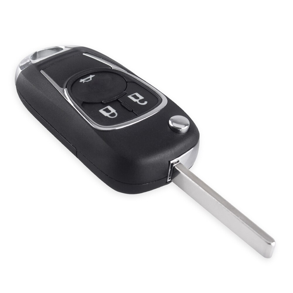 Flip Remote Car Key Shell Modified For Chevrolet Cruze Epica Lova Camaro Impala 3 Buttons HU100 Blade Fob Replacement