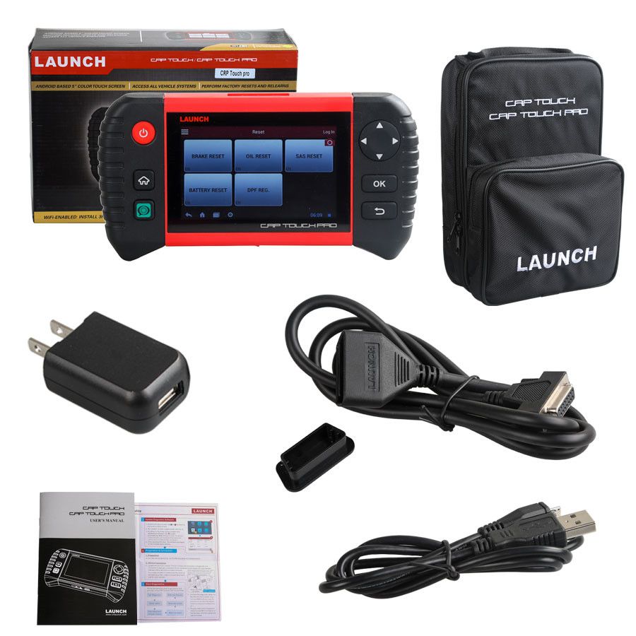 Launch Creader CRP Touch Pro Android Touch Screen Full System Diagnostic Service Reset Tool