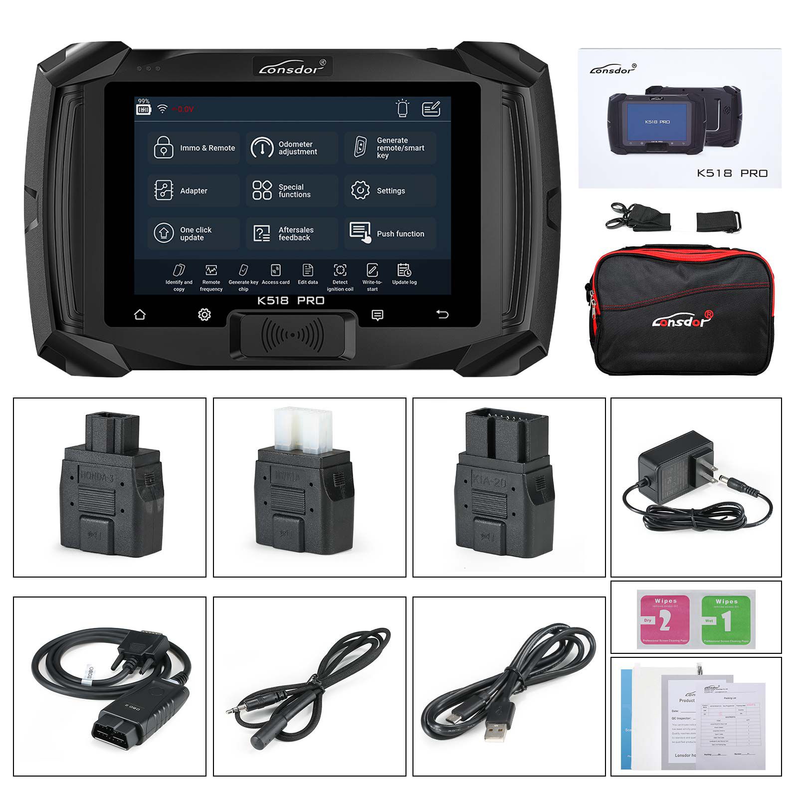 Newest Lonsdor K518 PRO FCV Version (Free Combination Version) All-in-One Key Programmer 5+5 Car Series Free Use Full Functions Free Update Lifetime