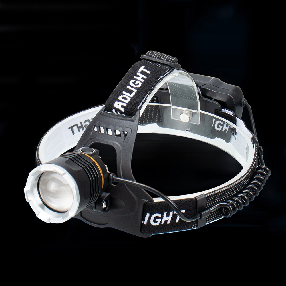 P50 Bright Focusing Headlamp USB Charging Induction Headlamps LED Outdoor Night Fishing Flashlight 18650 Lithium Battery