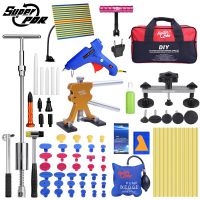 PDR Tools Kit Auto Paintless Dent Repair Tool Hail Dent Removal Dent Pullers Suction Cup dent pulling bridge pump wedge bag