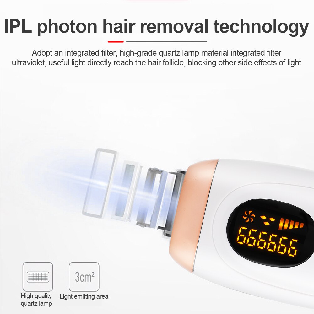 Professional Permanent IPL Hair Removal Laser Epilator For Women LCD Display Bikini 999999 Flash Ipl Laser Hair Removal Machine