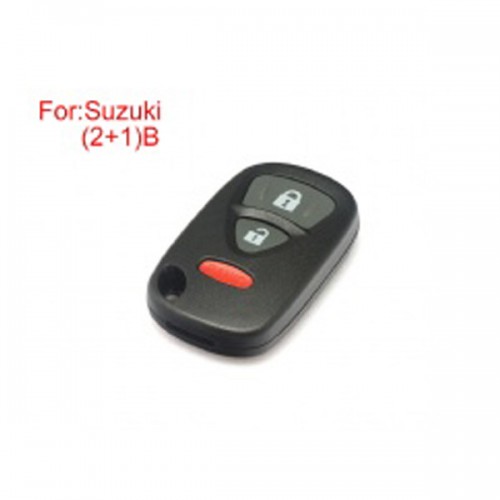 Remote Key Shell (2+1)Buttons for Suzuki 5pc/lot
