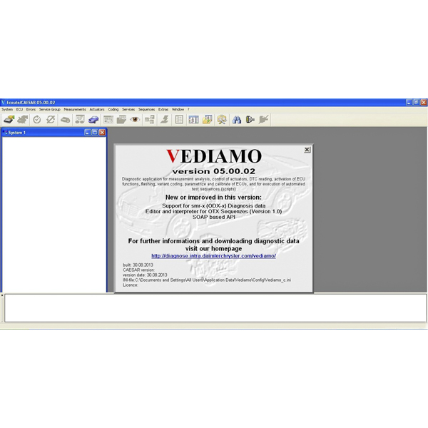 Vediamo V05.00.05 Development and Engineering Software for MB SD C4 with One Free Activation( Suitable for All Serial Numbers)