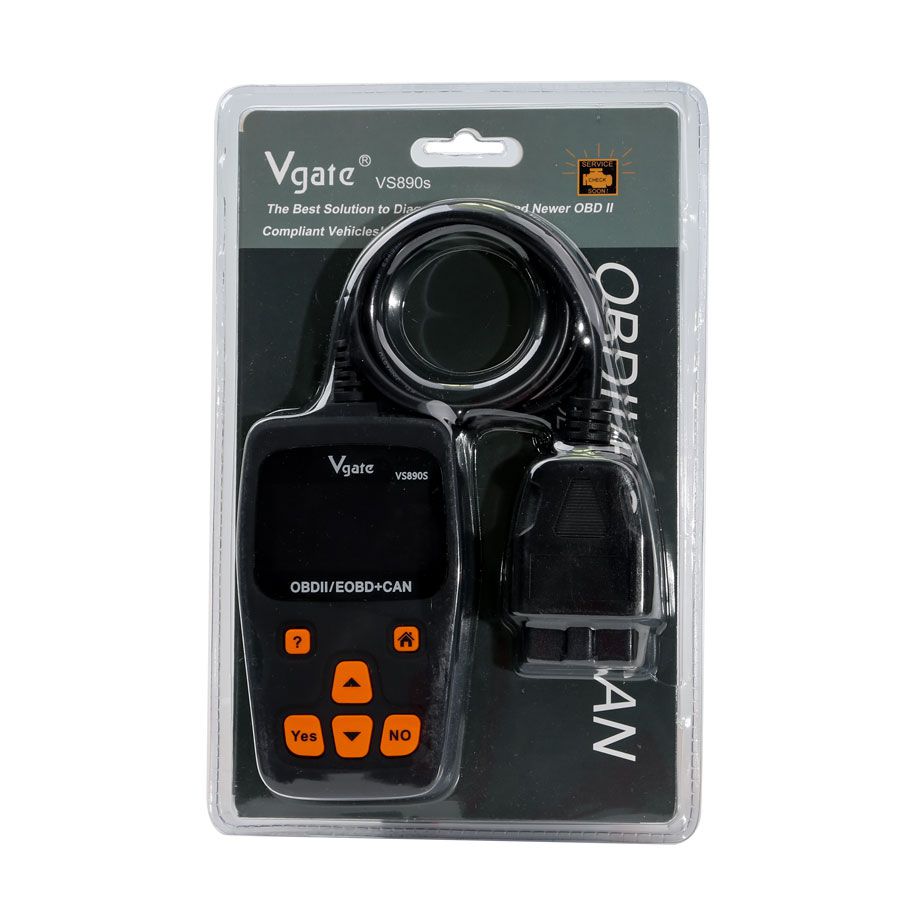Vgate VS890S Car OBDII Code Reader Support Multi-Brands Cars Update Version of VS890
