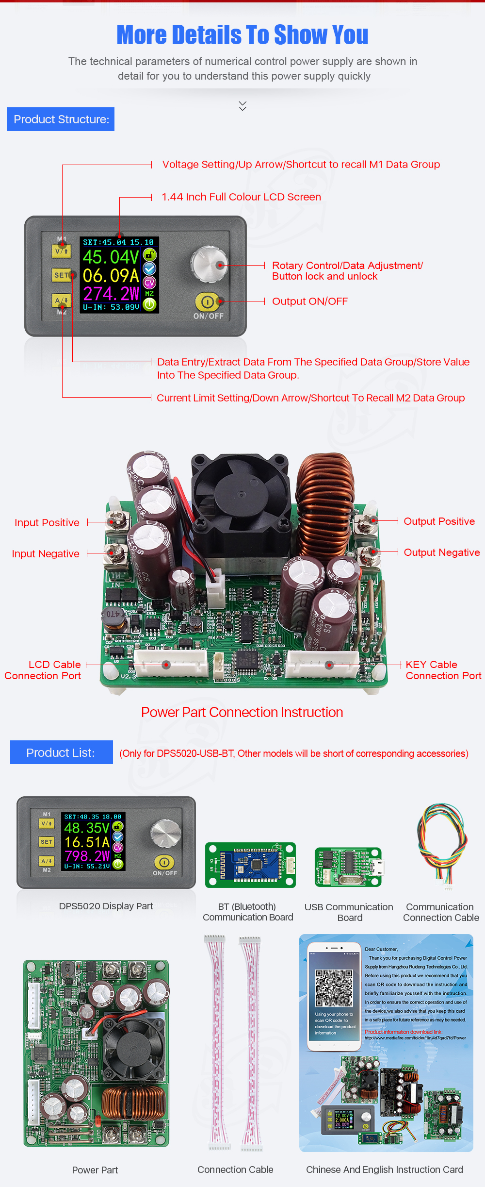 DPS5020 Constant Voltage current DC DC Step-down communi