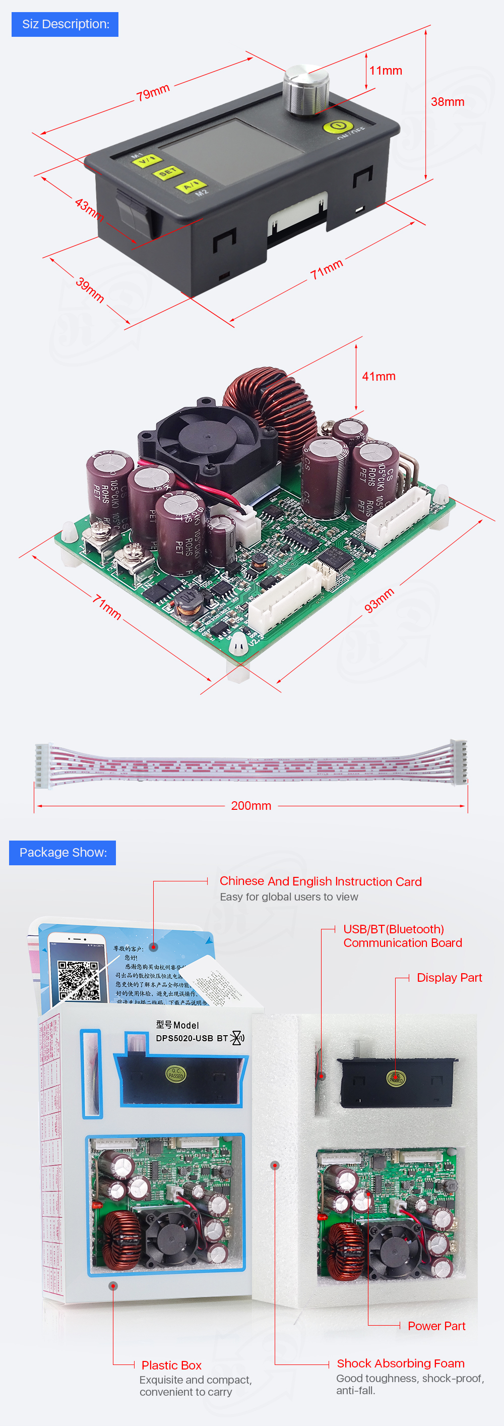 DPS5020 Constant Voltage current DC DC Step-down communi