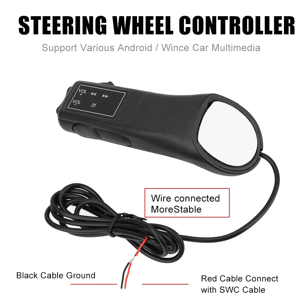 Car Steering Wheel Controller Music Wireless DVD Navigation Steering Wheel Remote Control Buttons Car-styling Universal