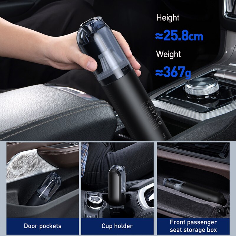 A1 Car Vacuum Cleaner 4000Pa Wireless Vacuum For Car Home Cleaning Portable Handheld Auto Vacuum Cleaner