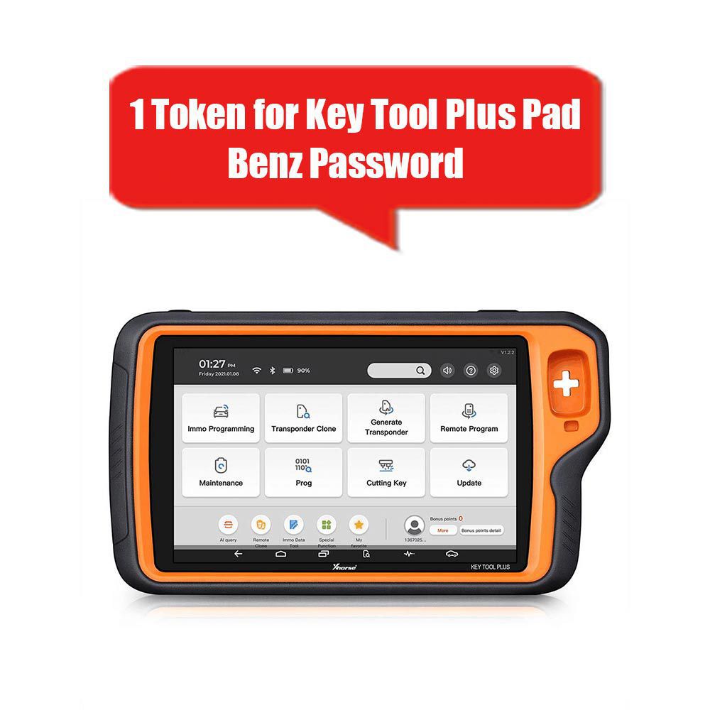 1 Token for Xhorse VVDI Key Tool Plus Pad BENZ Password Calculation