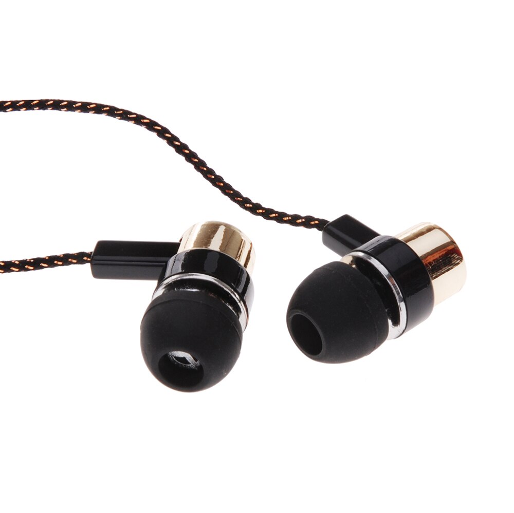 1.1M Reflective Fiber Cloth Line Noise Isolating Stereo In-ear Earphone Earbuds Headphones with 3.5 MM Jack Standard