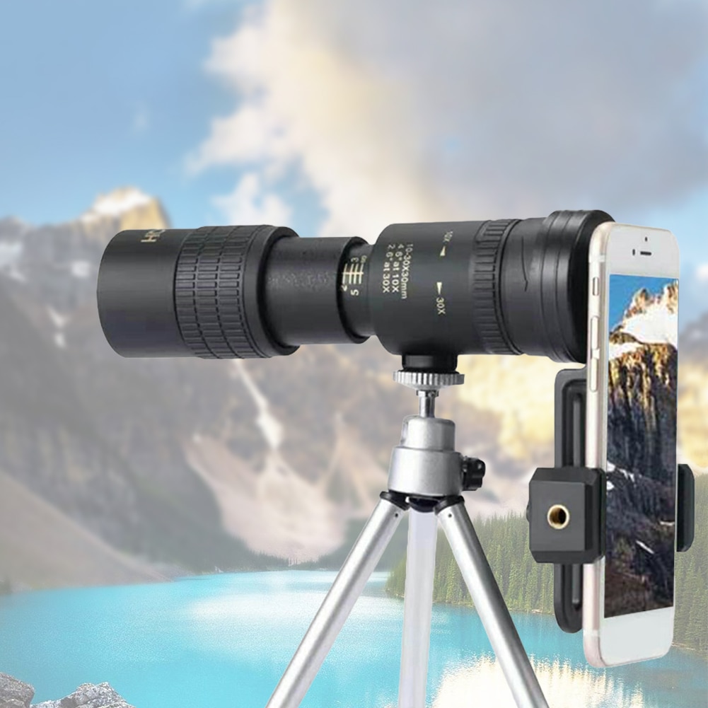 10-300x40 Powerful Monocular Telescope BQK4 Prism Travel Professional Outdoor Camping Bird Watching HD Zoom Kids Adults Metal