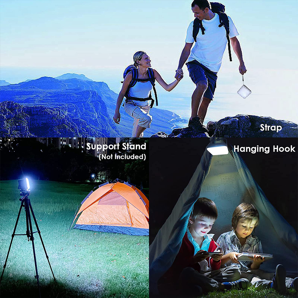 100 Watt LED Tent Light Rechargeable Lantern Portable Emergency Night Market Light Outdoor Camping Bulb Lamp Flashlight Home
