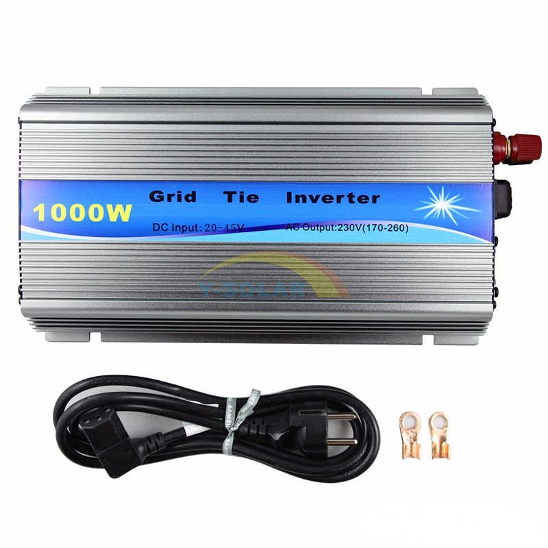 1000W 30V/36V MPPT Solar Grid Tie Inverter Function Pure Sine Wave 110V Or 230V Output 60 72 CELLS Panel Input On Grid Tie Inversor