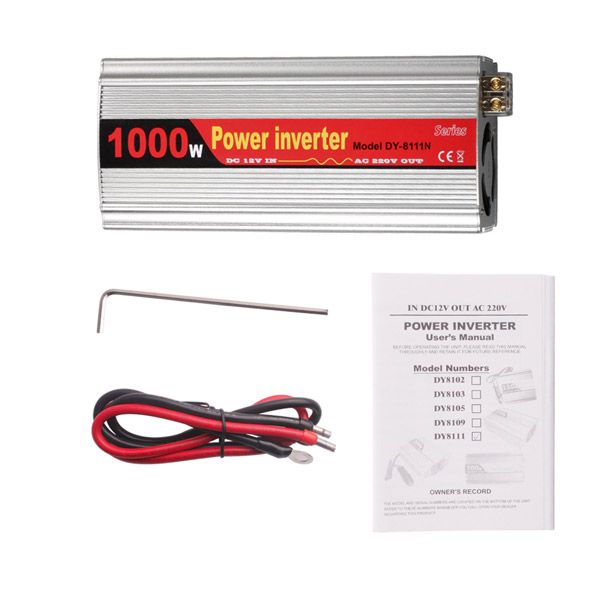 1000W USB Car Inverter DC 12V to AC 220V