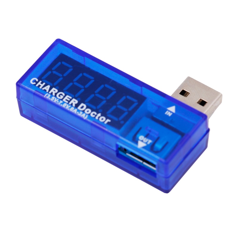 100pcs/lot USB Charger Doctor Mobile Battery  Voltage Current Meter Tester Power Detector
