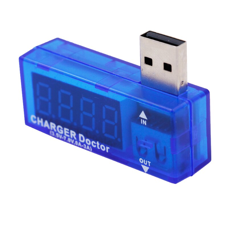 100pcs/lot USB Charger Doctor Mobile Battery  Voltage Current Meter Tester Power Detector