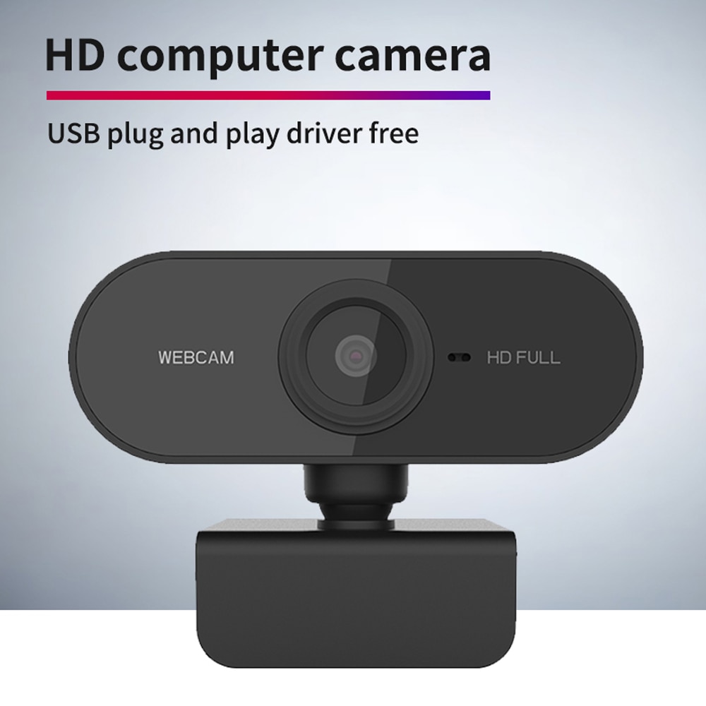 1080P Full HD Web Camera With Microphone USB Plug Web Cam For PC Computer Mac Laptop Desktop YouTube Skype Mini Camera