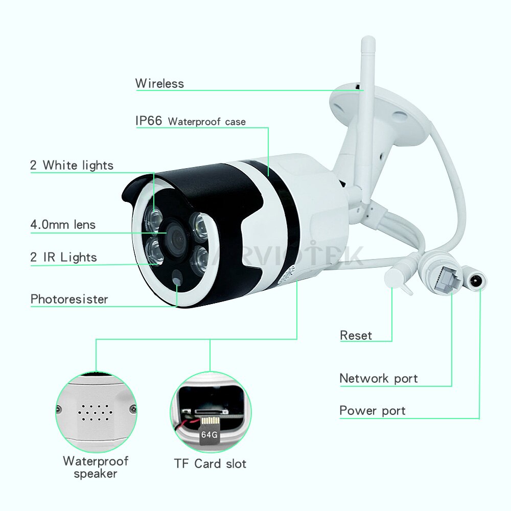 1080P IP Camera WiFi P2P Waterproof Video Surveillance Mini Cameras HD night vision CCTV Camera Outdoor Home Security ipcam wifi