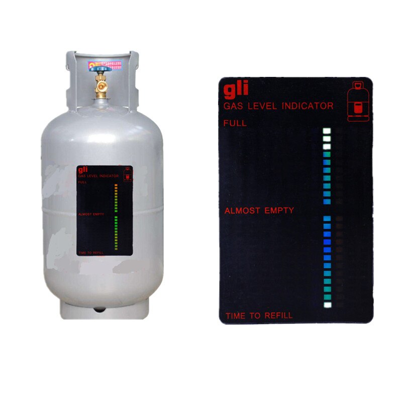 10pcs household Practical Gas Tank Level Indicator Propane Butane LPG Fuel Magnetic Gauge Bottle Temperature meter