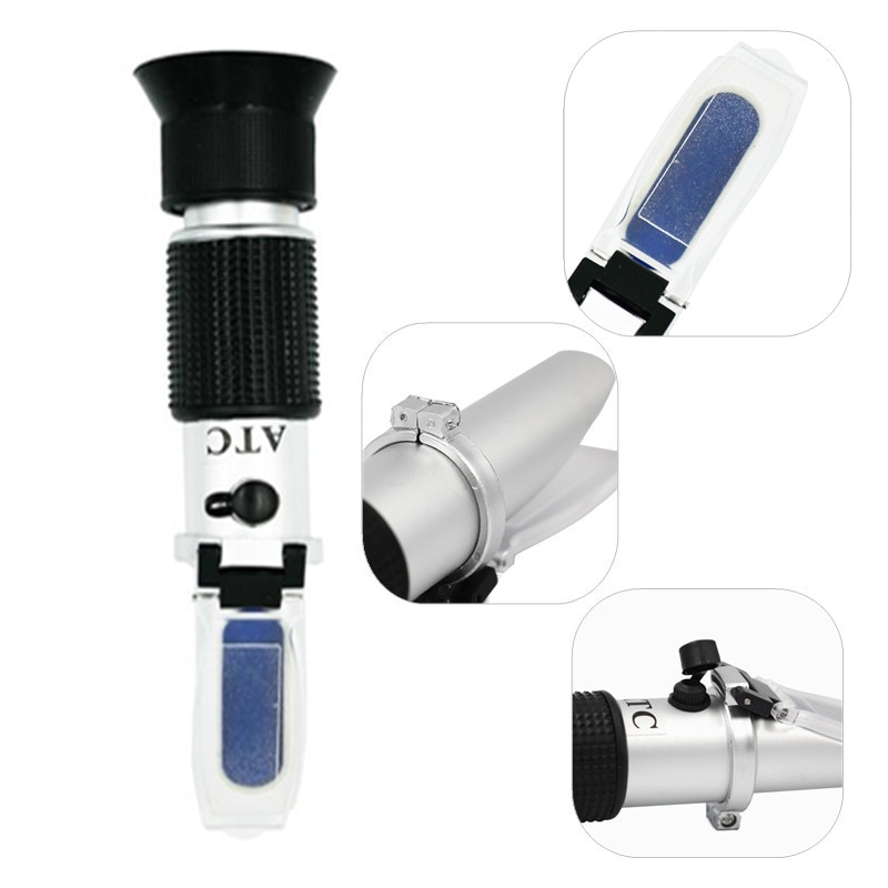 10pcs/lot Refractometer Honey Tester 58-90% Brix Hand held Brix Be Water For bee Honey Refractometer Sugar Meter