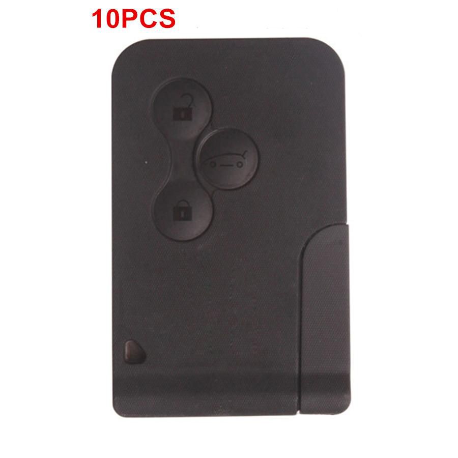 3 Button Smart Key 433MHZ For Renault 10pcs