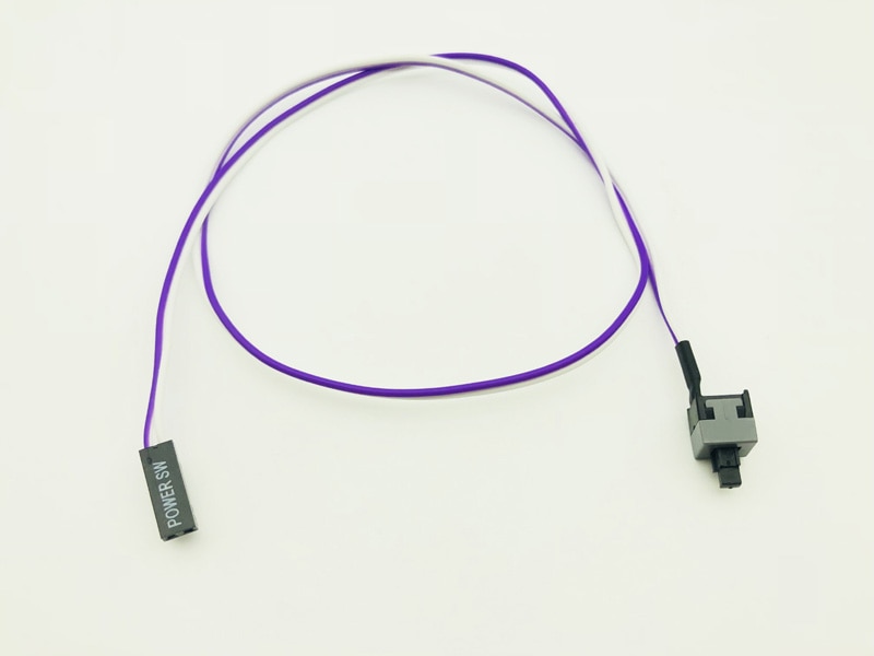 10PCS Reset Motherboard Cable Desktop Computer PC Case Power Button SW Switch Power Cord Cable Re-start Switch Cable for Mining