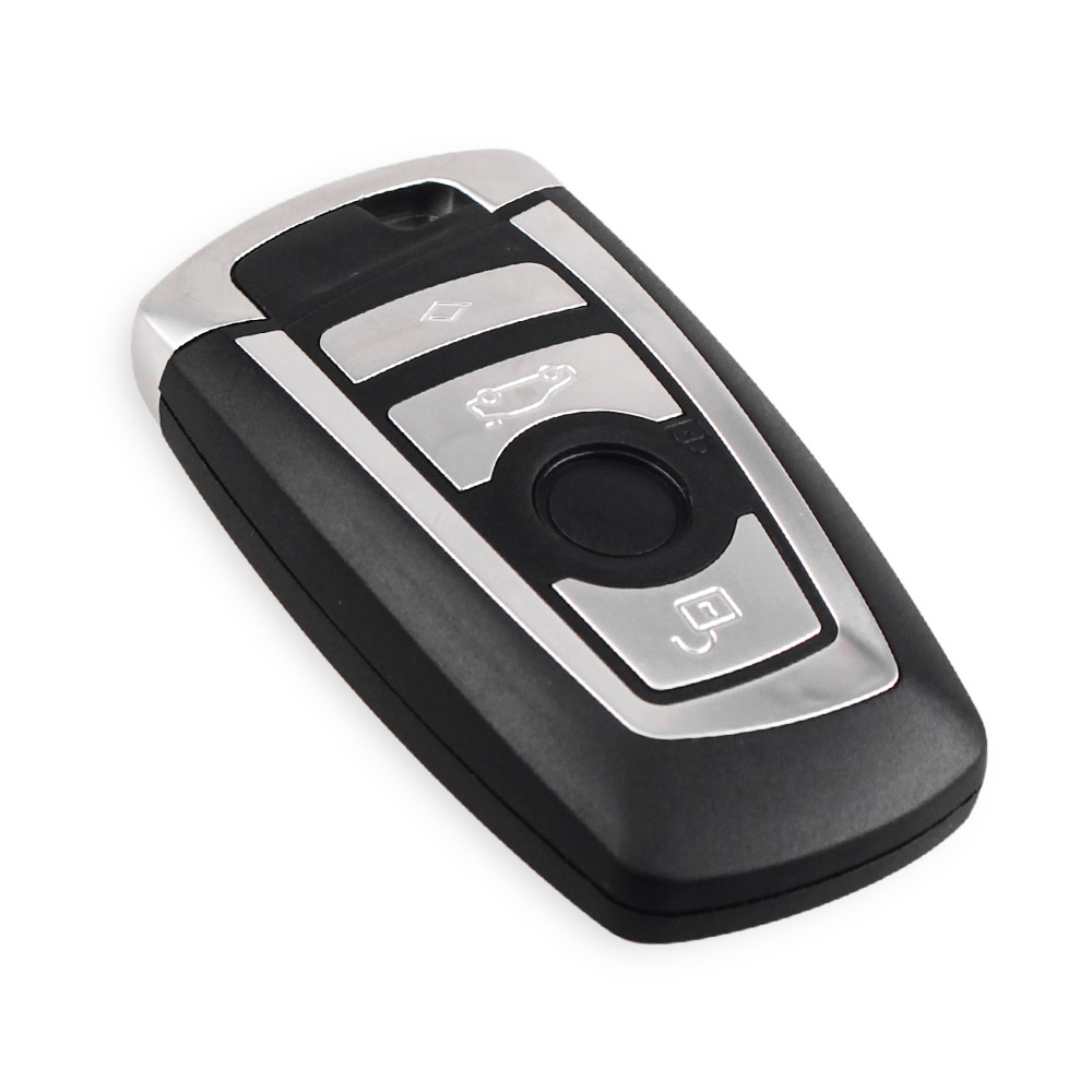 10pcs Smart Key Shell Fob Case Cover Keyless For BMW CAS4 F 3 5 7 Series E90 E92 E93 X5 Car Remote Key Uncut HU100R Blade