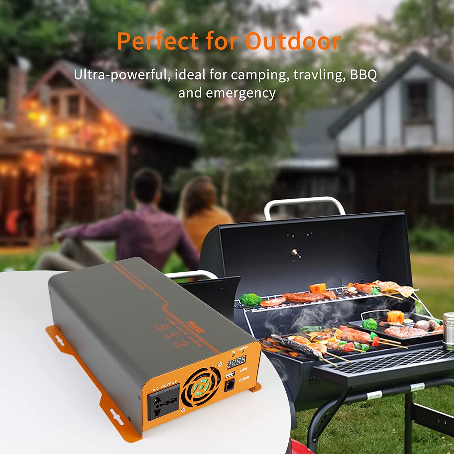 12V 110V/220V 1200W Off-Grid Inverter Charger 1.2KW Pure Sine Wave Solar Inverter For Lead Acid/Lithium Battery Inversor