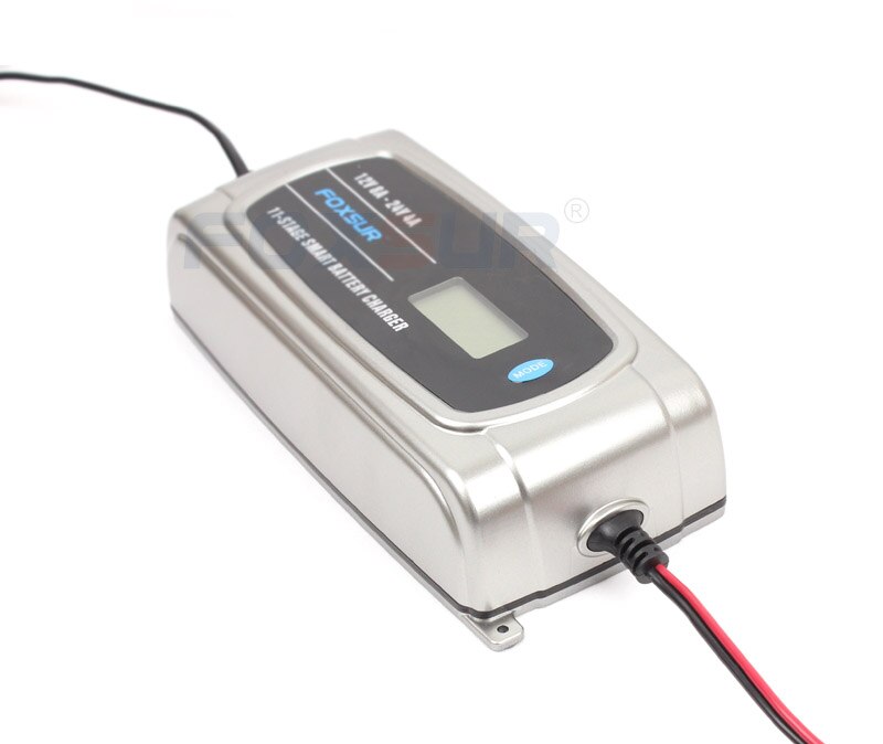 12V 24V Waterproof Truck Car Battery Charger, EFB GEL WET AGM Battery Charger with LCD Display, Battery Type Selectable