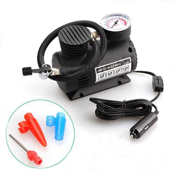 12V Car Auto Electric Portable Pump Air Compressor Tire Inflator Tool 300 PSI