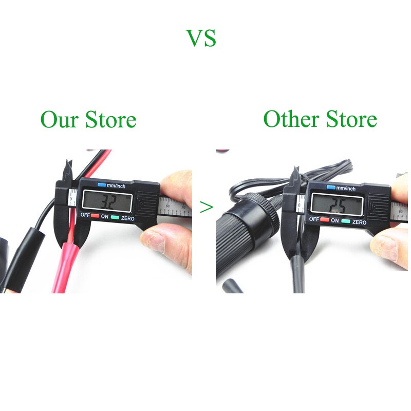 12V Car Battery Terminal Clamp Clip  Cigarette Lighter Power Socket Adaptor Camping Battery Pump Power Adapter Splitter Car-styl