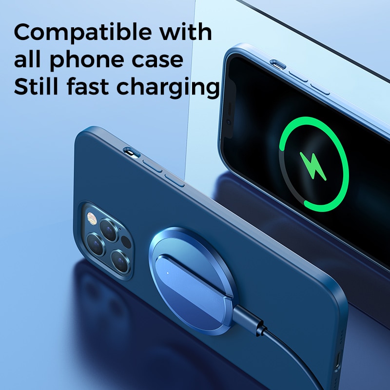 15W Wireless Quick charging pad Magnetic Mobile phone Charger pad Magnetic Wireless Fast Charging For iphone 12 Pro Max 12 mini