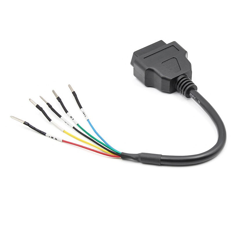 16 Pin OBD OBD2 Female K Line CAN Line Jumper Tester Connector Car Diagnostic Extension Cable Cord Pigtail