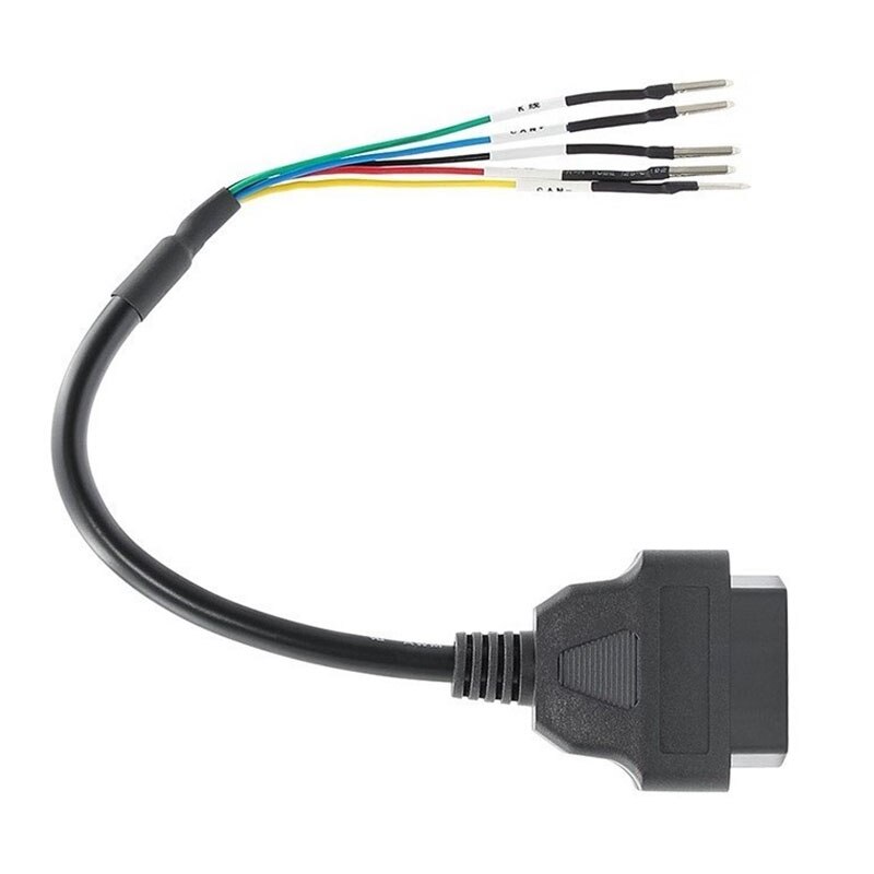 16 Pin OBD OBD2 Female K Line CAN Line Jumper Tester Connector Car Diagnostic Extension Cable Cord Pigtail