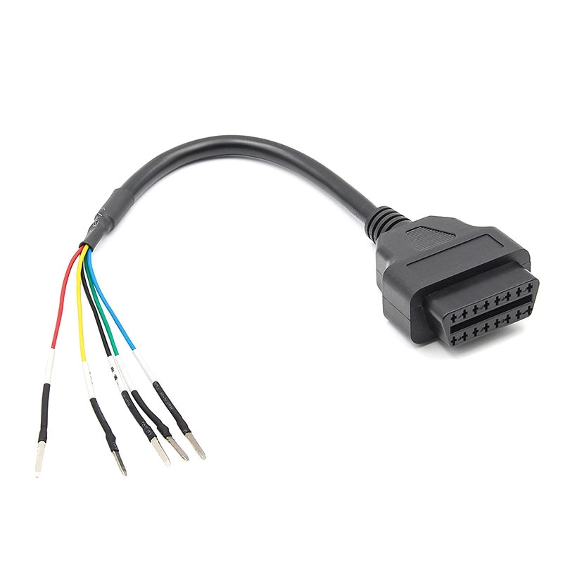 16 Pin OBD OBD2 Female K Line CAN Line Jumper Tester Connector Car Diagnostic Extension Cable Cord Pigtail