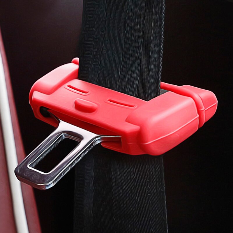 1pcs Car Safety Belt Buckle Silicon Protector Anti-Scratch Seat Belt Buckle Clip Interior Accessories for BMW VW Audi Toyota