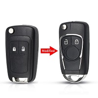 2 Button Modified Flip Folding Remote Key Shell For Chevrolet Cruze Buick Opel Insignia Astra Zafira HU100 Blade Key Case