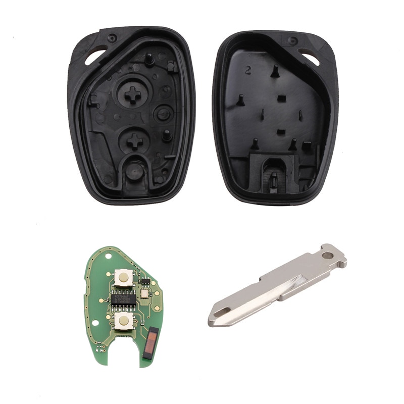 2 Button Small Remote Key Case Fob 433Mhz For Renault Traffic Master Vivaro Movano Kangoo ID46 PCF7946 Chip NE73 Blade