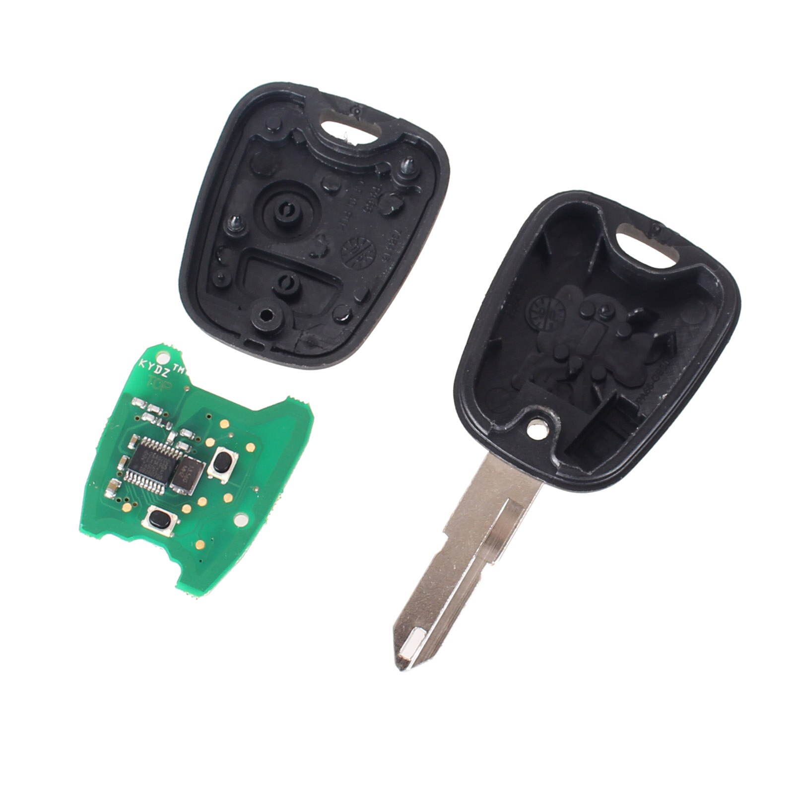 2 Buttons PCF7961 Transponder Chip Remote Control Car Key For Peugeot 206 306 405 433MHz Key With PCB Battery NE73 Blade