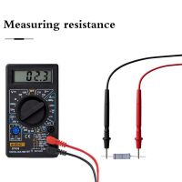 DT-830B 2 Color LCD Mini Digital Multimeter AC/DC 750/1000V Digital Mini Multimeter probe For Voltmeter Ammeter Ohm Tester Meter