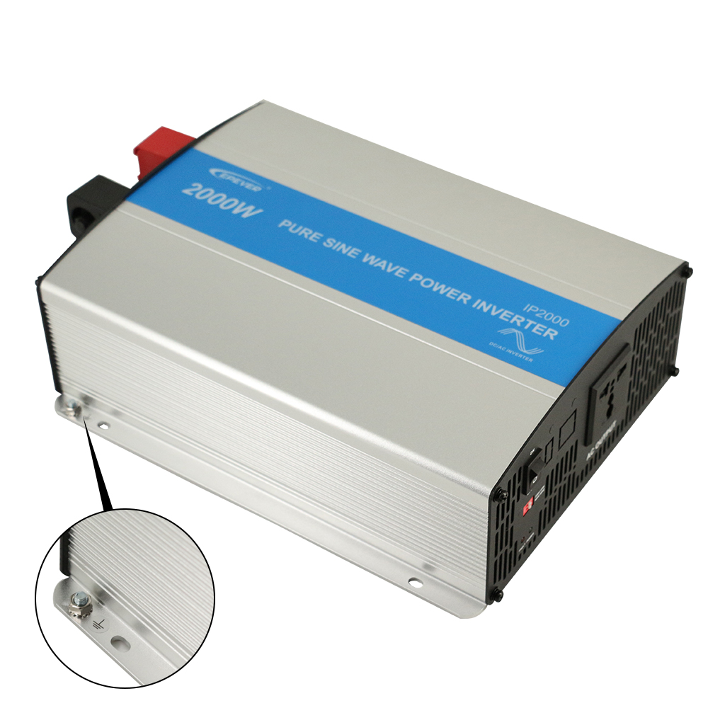 2000W IPower Pure Sine Wave Inverter 24V/48V Input 110VAC 120VAC 220VAC 230VAC Output 50HZ 60HZ High Efficiency Converter