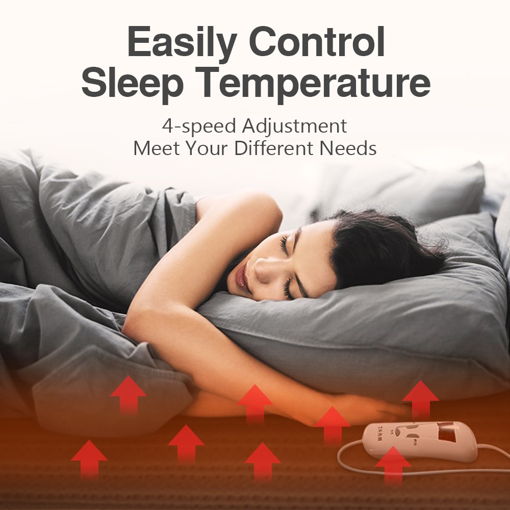 220V Automatic Electric Blanket Heating Thermostat Throw Blanket Body Warmer Bed Electric Mattress Heated Carpets Mat EU Plug