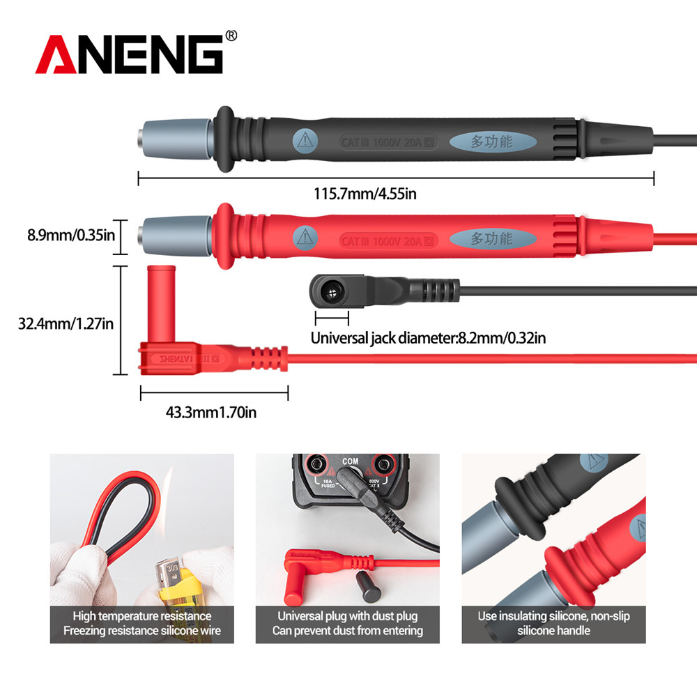 ANENG PT1028 1000V 22In 1 Multi-function multimeter leads Combination Test Cable Universal Meter Test multimeter pen multimetro