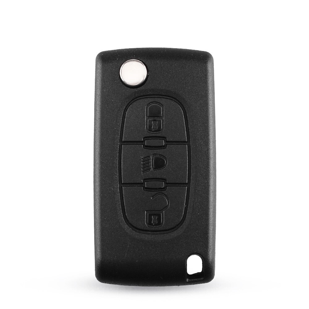 3 Buttons Flip Remote Car Key Case Shell For Peugeot 207 406 307 308 408 107 For Citroen C2 C3 C4 C5 C6 C8 HU83 Blade